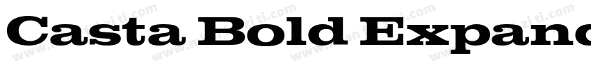 Casta Bold Expanded字体转换